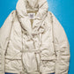 Cream Multi Zip Shawl Neck Jacket (XL)
