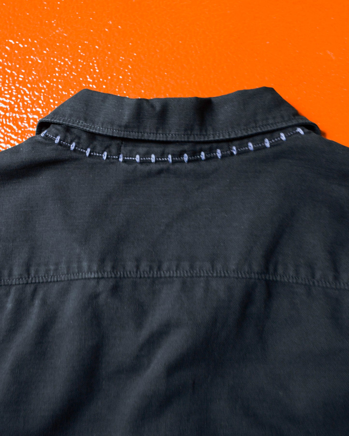 Reconstructed Style Corduroy Panelled Open Collar Longsleeve Shirt (~M~)