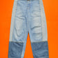 Early 2000s Patchwork Jeans  Denim (32~34)