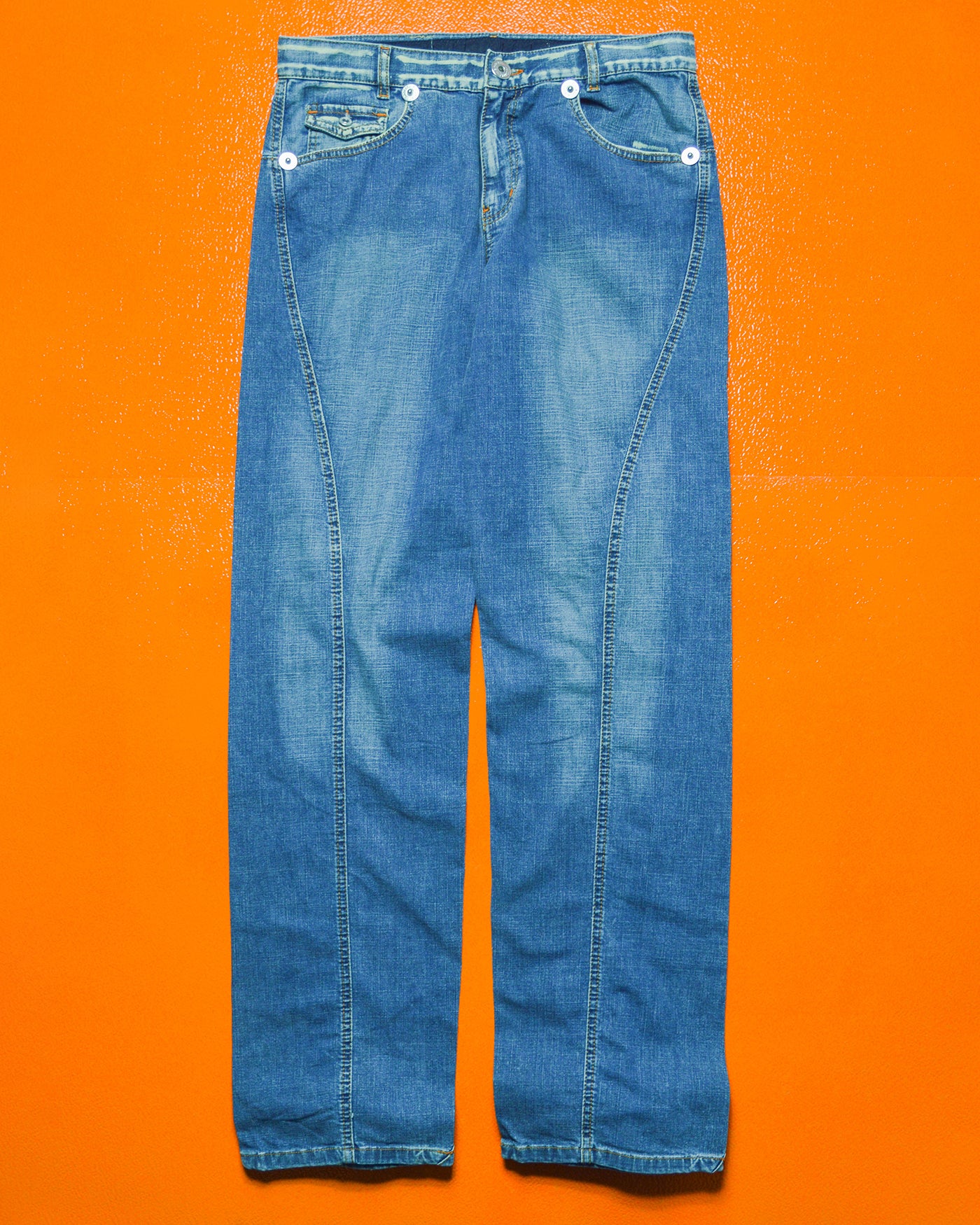 Blue Panelled Denim / Jeans (~32~)