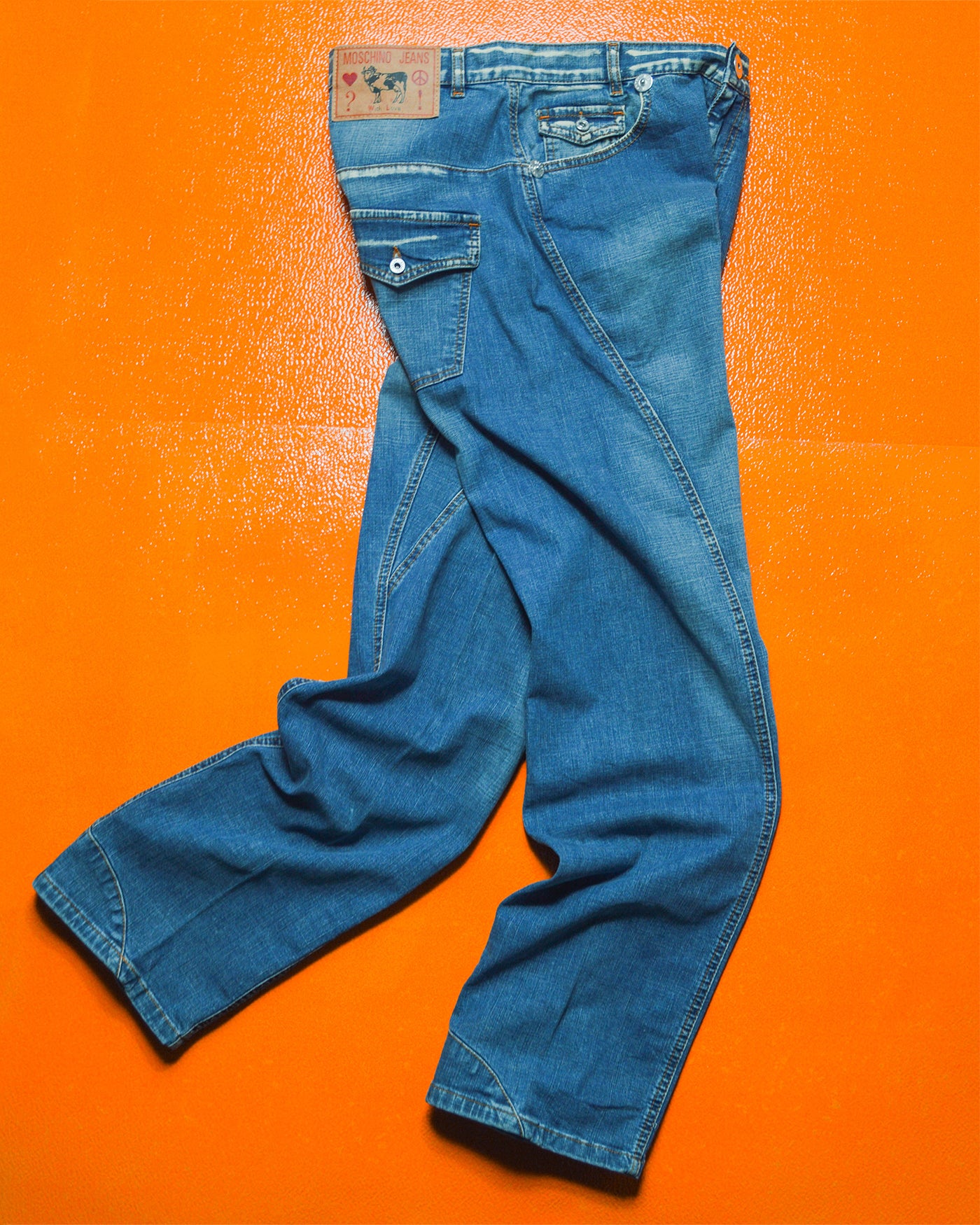 Blue Panelled Denim / Jeans (~32~)