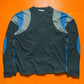 Early 2000s Grey / Blue Panelled Longsleeve Top (~M~)