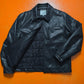 Late 90s "warm-fit" Textured Poly Nylon Quilted Work Jacket (~XL~)