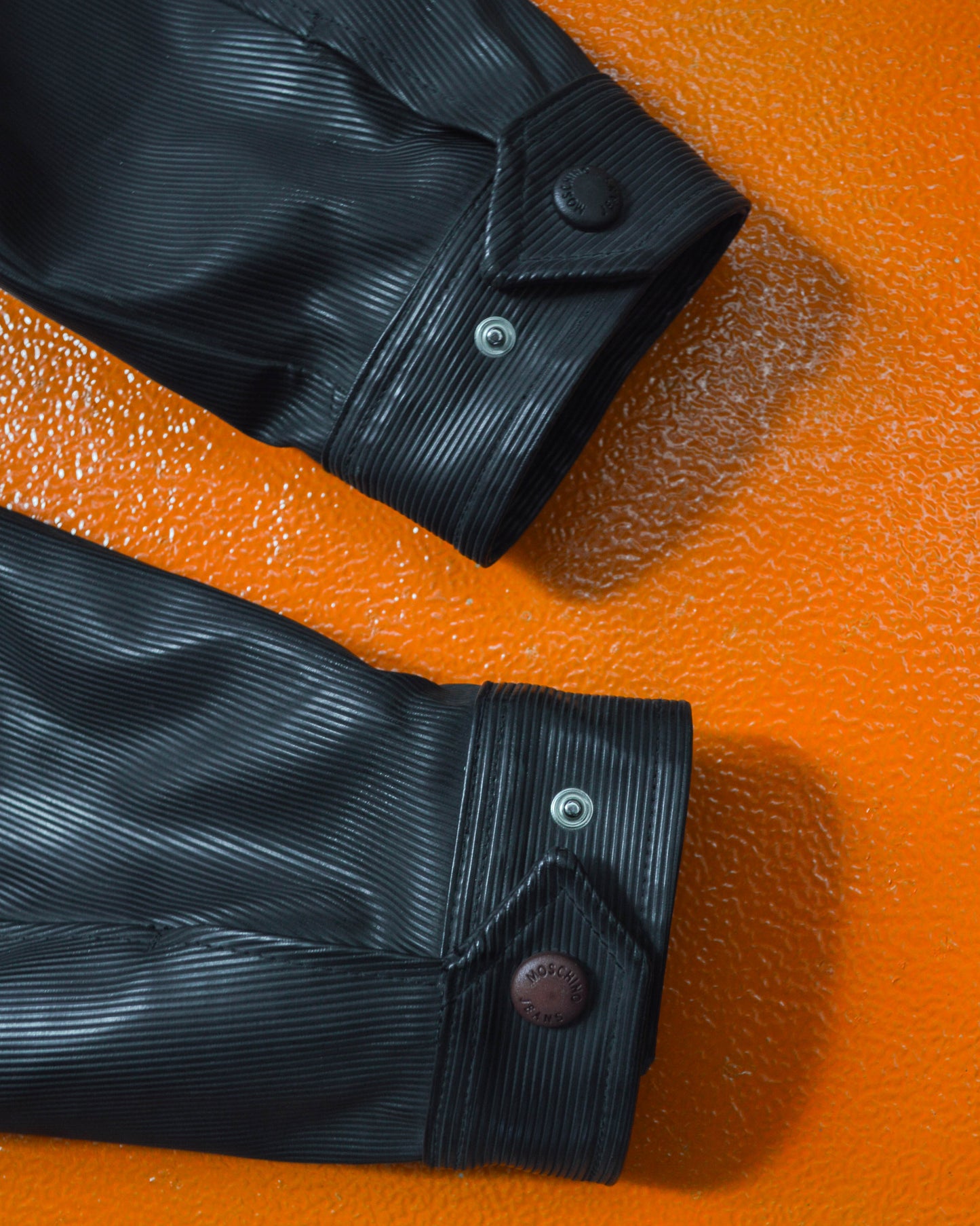 Late 90s "warm-fit" Textured Poly Nylon Quilted Work Jacket (~XL~)