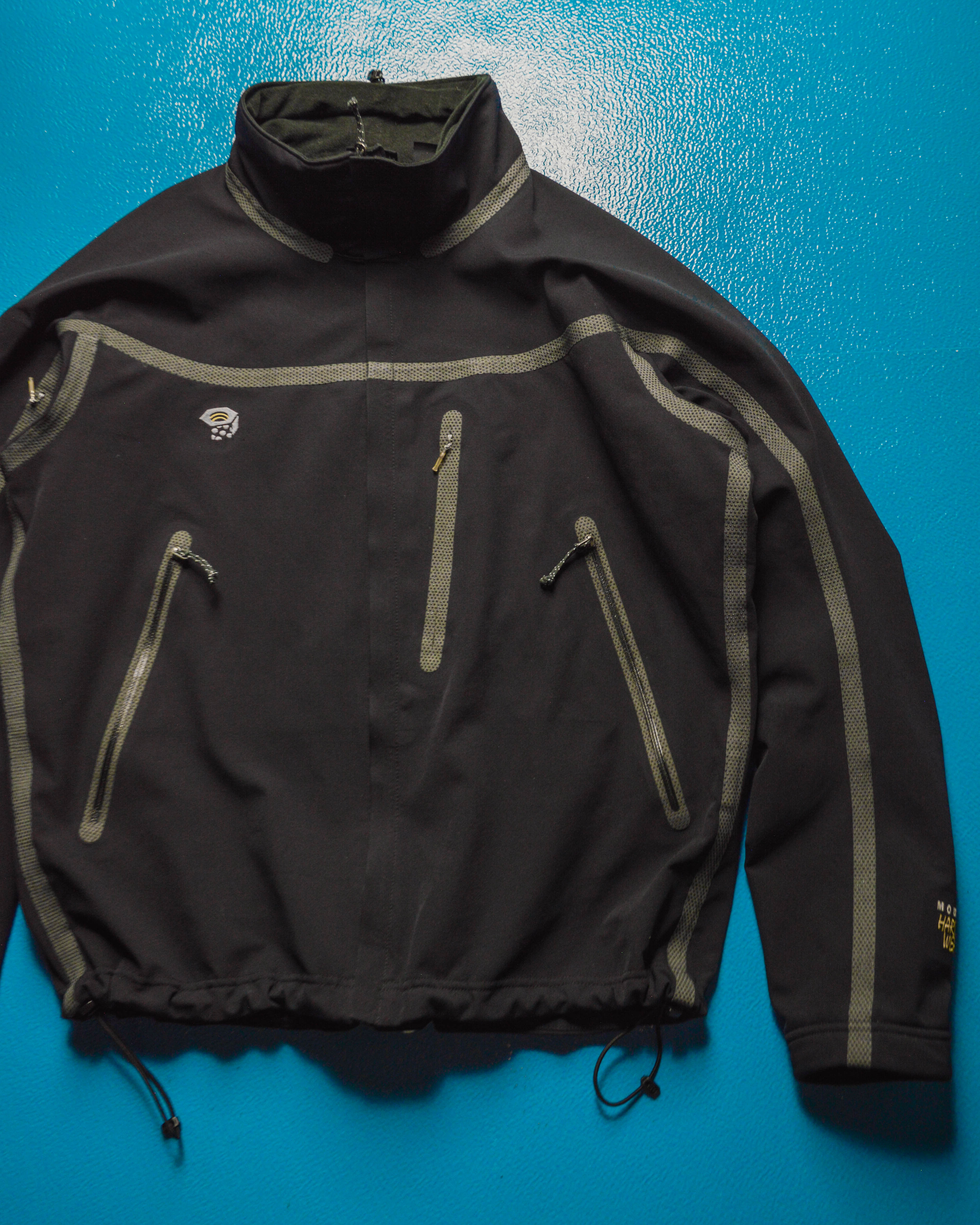 Mountain Hardwear 2000s Black Conduit Taped Softshell Jacket (~M