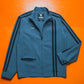 2004 Muted Teal Striped Asymmetrical Light Jacket (~M~)