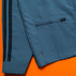 2004 Muted Teal Striped Asymmetrical Light Jacket (~M~)