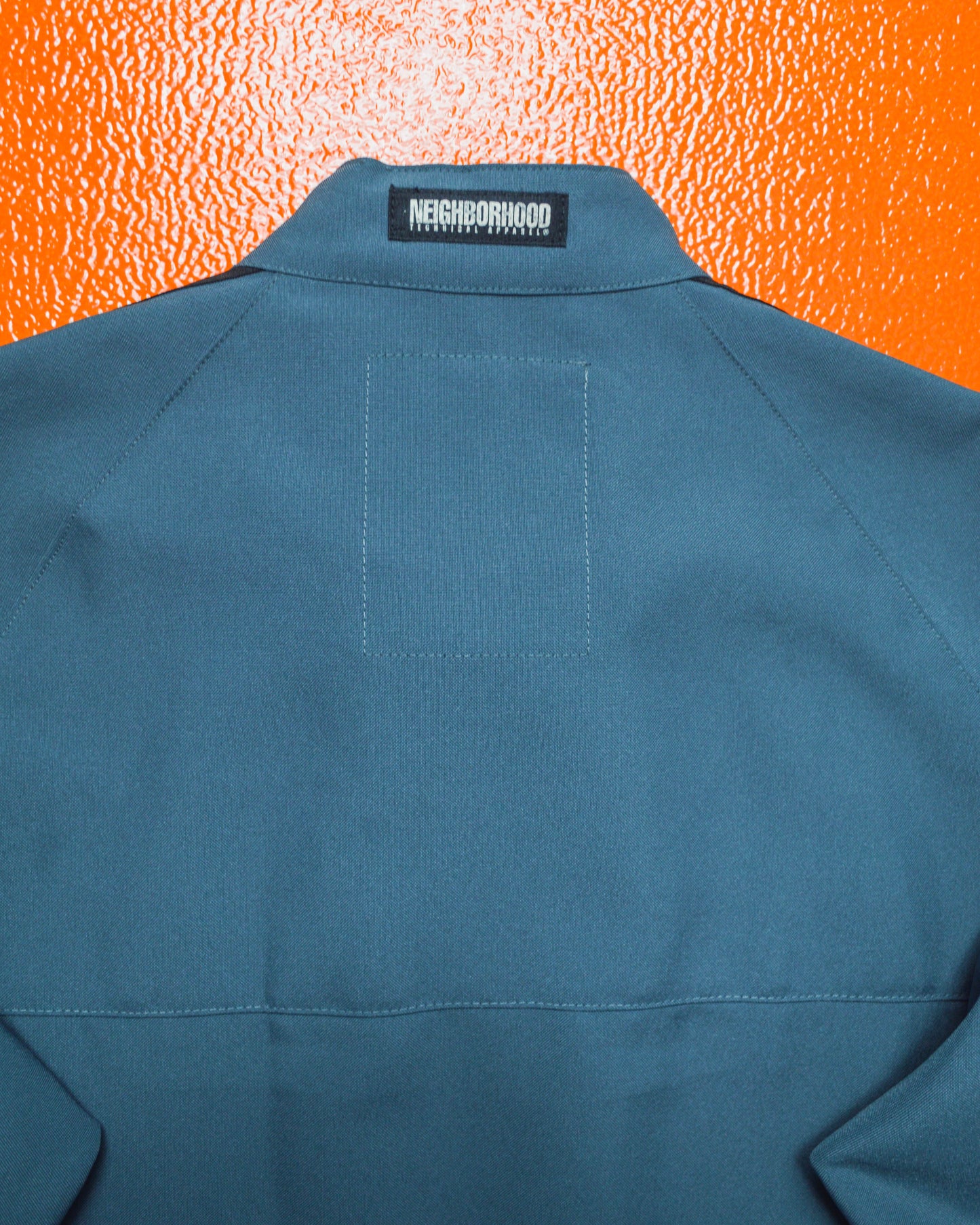 2004 Muted Teal Striped Asymmetrical Light Jacket (~M~)