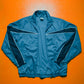 Fall 2002 Blue  Navy Panelled Lined Track Jacket (S)