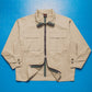 Spring 2000 Beige Tonal Zip Up Work Jacket (M)