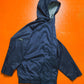 Fall 2000 Egg Cell Style Nylon Navy Windbreaker Jacket (XL)