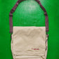 Fall 2000 Hidden 3-d Compartment Cream  Muted Burgundy Messenger Bag (OS)