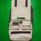 Fall 2000 Hidden 3-d Compartment Cream  Muted Burgundy Messenger Bag (OS)
