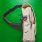 Fall 2000 Hidden 3-d Compartment Cream  Muted Burgundy Messenger Bag (OS)