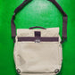Fall 2000 Hidden 3-d Compartment Cream  Muted Burgundy Messenger Bag (OS)