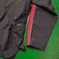 Spring 2002 Red Striped Zip Up  Nylon Shirt (~L~)