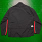 Spring 2002 Red Striped Zip Up  Nylon Shirt (~L~)