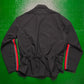 Spring 2002 Red Striped Zip Up  Nylon Shirt (~L~)