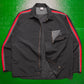 Spring 2002 Red Striped Zip Up  Nylon Shirt (~L~)