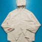 Sport Off-white Hooded Snap Down Lightly Padded Minimal Jacket (M~L)