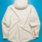 Sport Off-white Hooded Snap Down Lightly Padded Minimal Jacket (M~L)