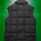 Sport Black Technical Nylon Square Quilted Gilet / Vest w. Backpack Straps (~L~)