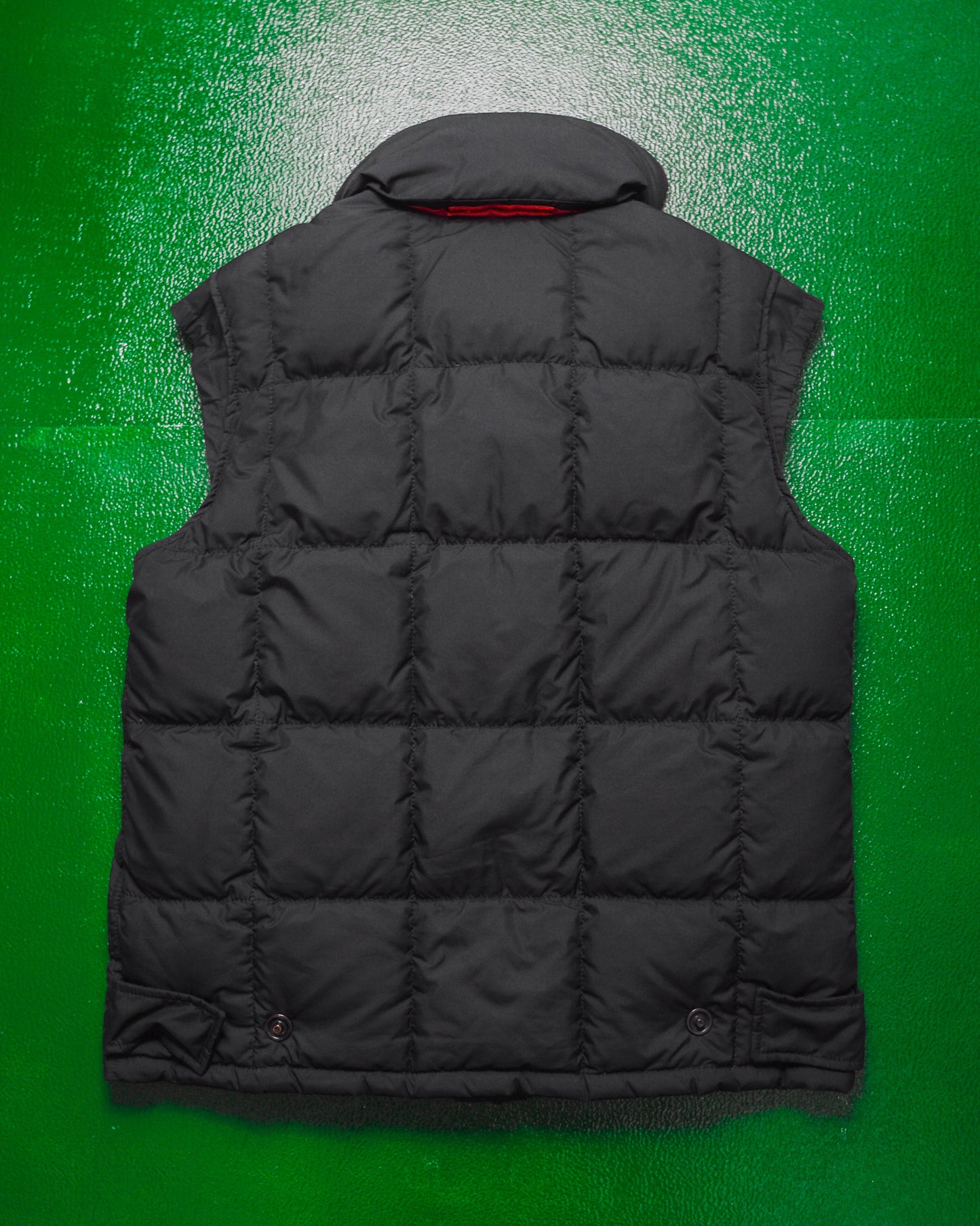 Sport Black Technical Nylon Square Quilted Gilet / Vest w. Backpack Straps (~L~)