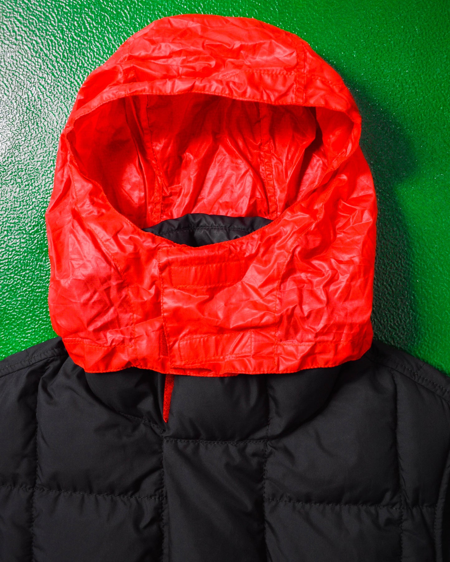 Sport Black Technical Nylon Square Quilted Gilet / Vest w. Backpack Straps (~L~)