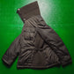 Black Label Women's Dark Brown High Knit Funnel Neck Down Jacket (46)