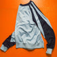 Baby Blue  Deep Navy Curved Sleeve Panelled Long-sleeved Athletic Top  (~S~)