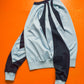 Baby Blue  Deep Navy Curved Sleeve Panelled Long-sleeved Athletic Top  (~S~)