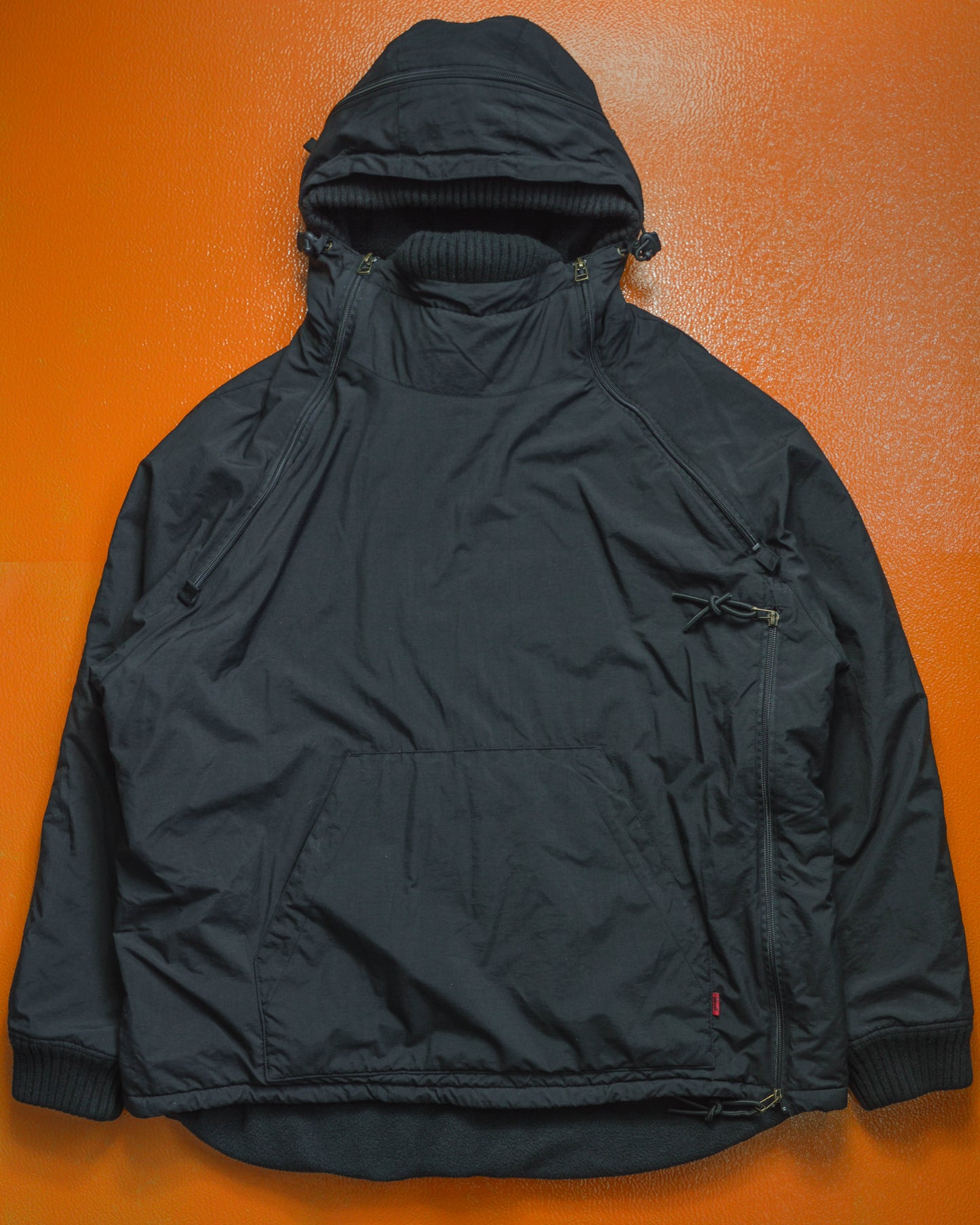 Black Multi Zip Ventilated Technical Pullover Jacket (L)