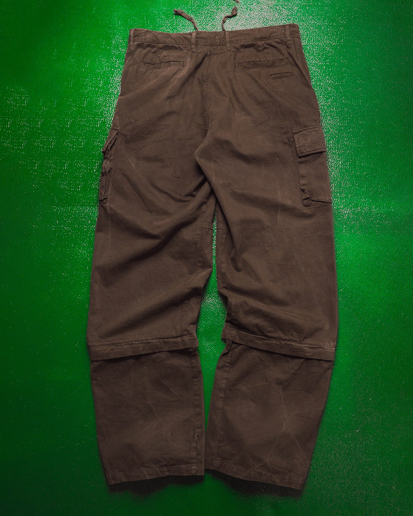 Convertible Deep Brown Cargo Pants (34~36)