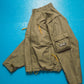 Multi- Pocket Muted Brown  Yellow Convertible Utility Jacket (M)