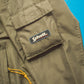 Multi- Pocket Muted Brown  Yellow Convertible Utility Jacket (M)