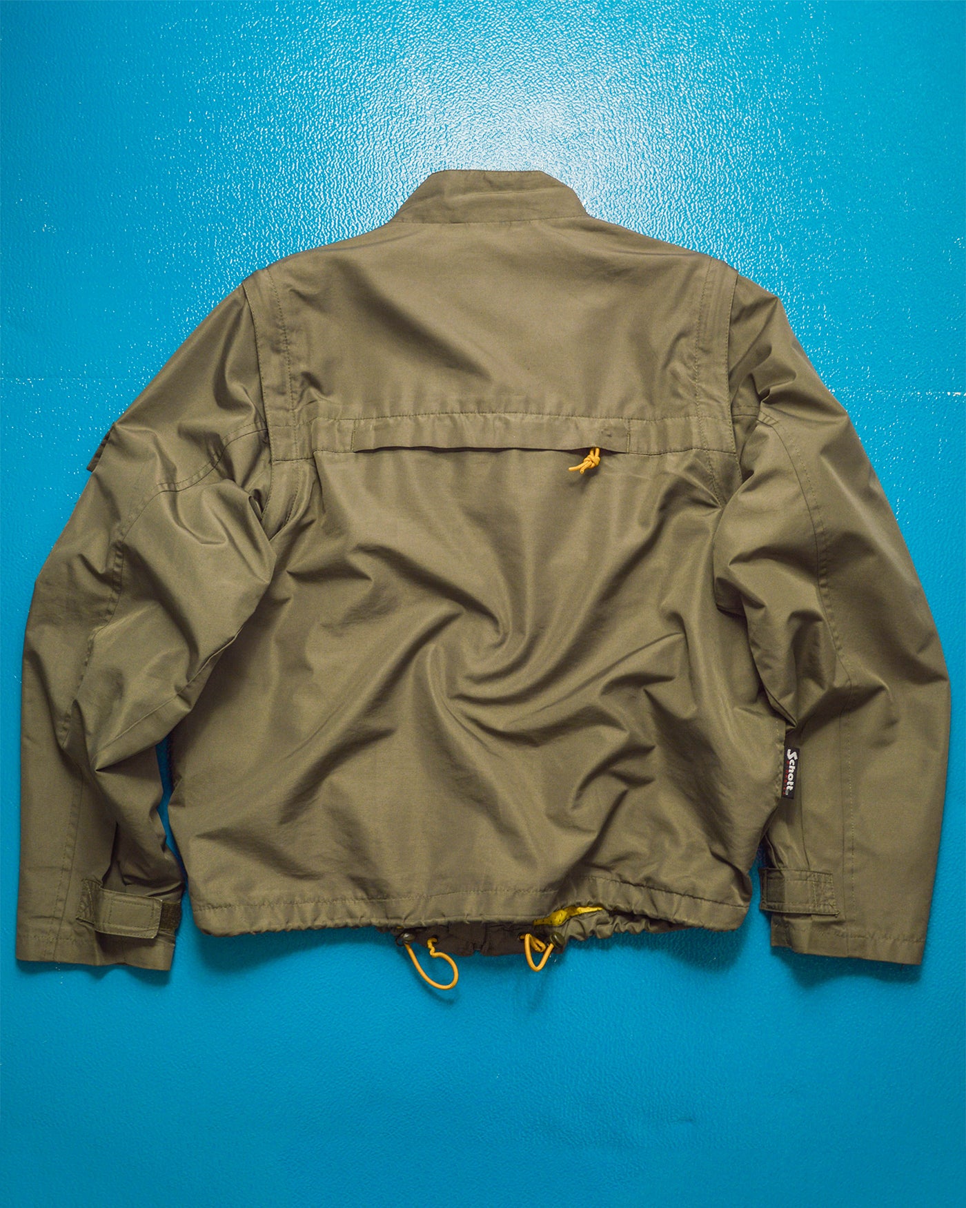 Multi- Pocket Muted Brown  Yellow Convertible Utility Jacket (M)