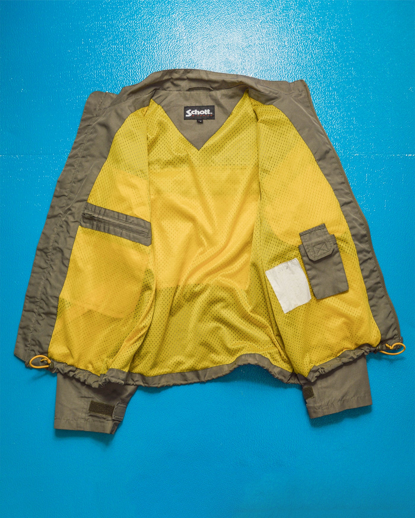 Multi- Pocket Muted Brown  Yellow Convertible Utility Jacket (M)