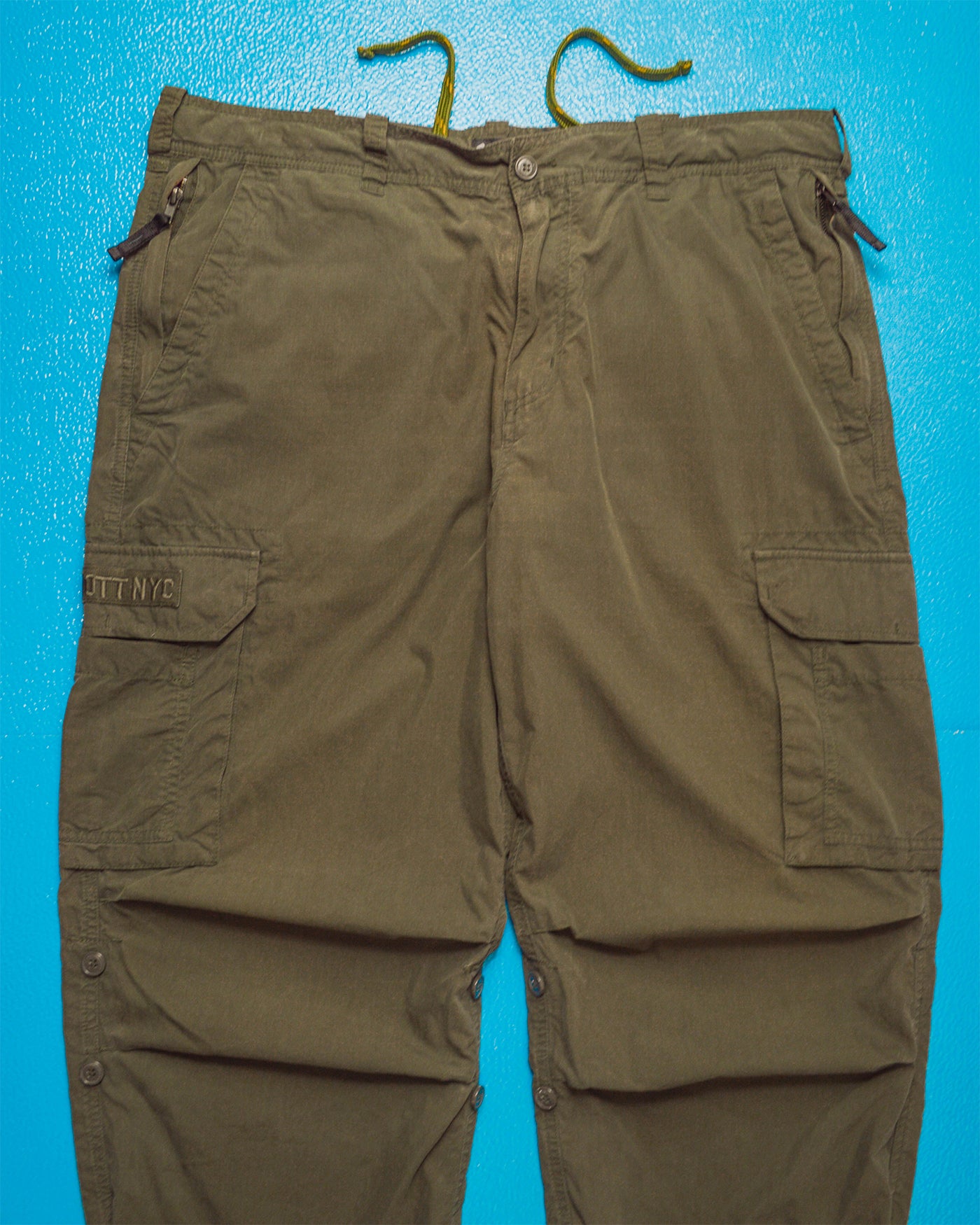 Muted Olive Brown Knee Dart Snopant / Military Style  Multipocket Cargo Pants (34~38)