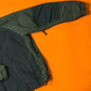 Panelled Muted Green  Black Windbreaker Jacket (S)