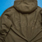Reversible Cotton Waffle Black  Olive Brown Windbreaker Jacket (S~M)