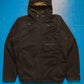 Reversible Cotton Waffle Black  Olive Brown Windbreaker Jacket (S~M)