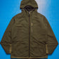 Reversible Cotton Waffle Black  Olive Brown Windbreaker Jacket (S~M)