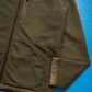 Reversible Cotton Waffle Black  Olive Brown Windbreaker Jacket (S~M)