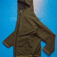 Reversible Cotton Waffle Black  Olive Brown Windbreaker Jacket (S~M)