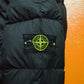 AW07 Opaque Black Nylon Tela Mesh Badge Goose Down Puffer Jacket (~M~)