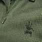 80s Bent Crown Quarter Zip Green Plaid Pullover (~XL~)