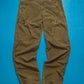 Brown Asymmetrical Patch Pocket Cargo Pants (32~34)
