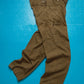Brown Asymmetrical Patch Pocket Cargo Pants (32~34)