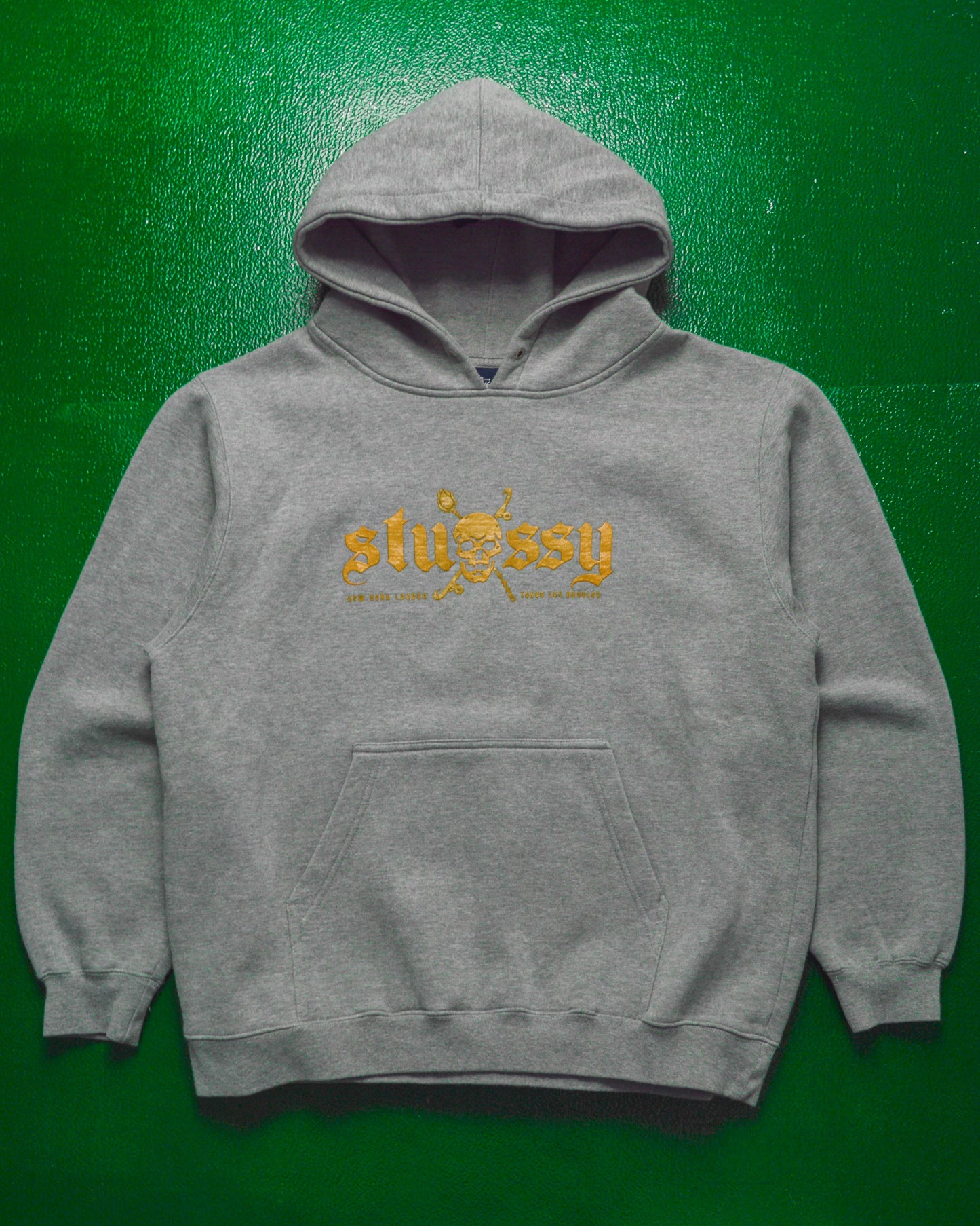 Crossbones Heather Grey Pullover Hoody (M~L)