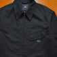 Early 2000s Black Slanted Flap Welt Pocket Work Jacket (L)